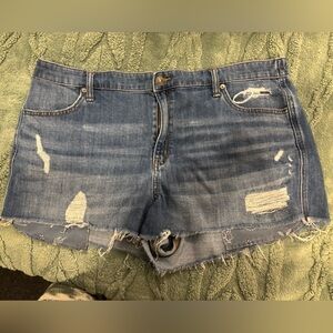 Aerie Blue Jean Shorts